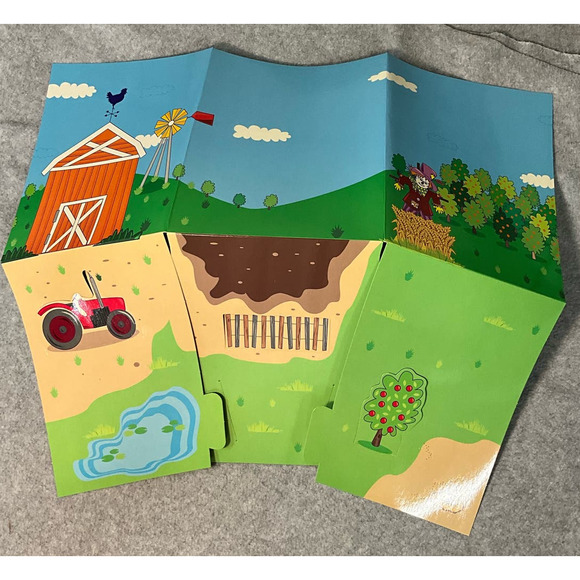 NEW IN PACKAGE Farm Animal Origami 6 Animals Background Practice Pages How Too - Picture 6 of 9